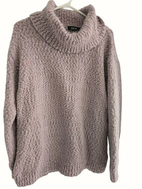 Kenneth Cole Reaction Mauve Plush Turtleneck Sweater